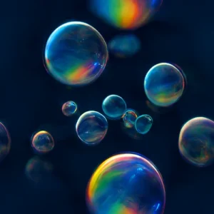 Midjourney Seamless Pattern with Bubbles
